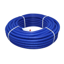 Multilayer alu-pers pipes with jacket blue