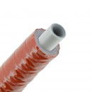 Multilayer alu-pers pipes with insulation red