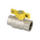 Gas valve with butterfly handle