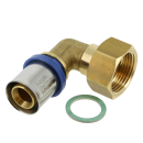 2-delige kniekoppeling met losse klingerit ring