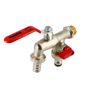 Double ball valve male with hose joint