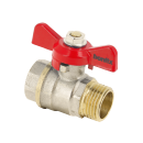 Ball valve with red butterfly PN25 / PN30*