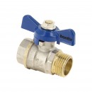 Ball valve with blue butterfly PN25