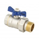Ball valve with blue butterfly