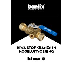 KIWA stopkranen in kogeluitvoering