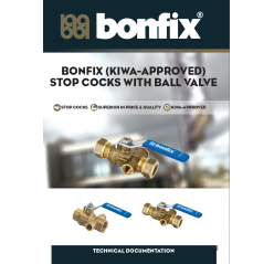 BONFIX STOP COCKS WITH BALL VALVE