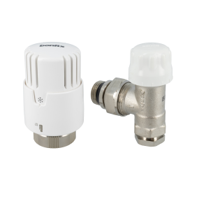Radiatorventiel met adaptor