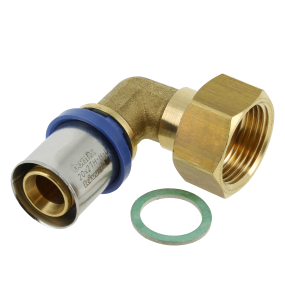 2-delige kniekoppeling met losse klingerit ring