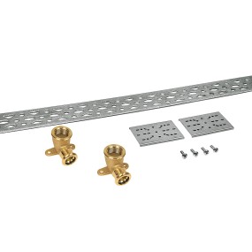 Wall plate mounting set