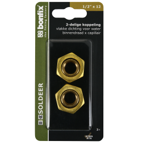 2-pieces straight union