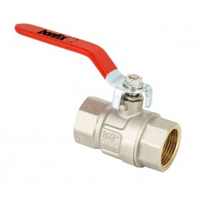 Ball valve with red handle PN40