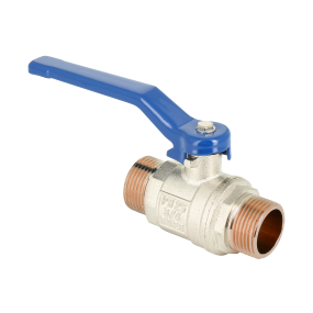 Ball valve with blue handle PN25
