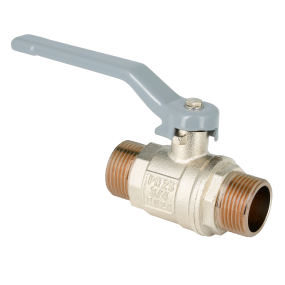 Ball valve with grey handle PN25