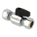 Straight mini ball valve (chrome plate handle)