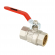 Ball valve with red handle PN40 / PN30*