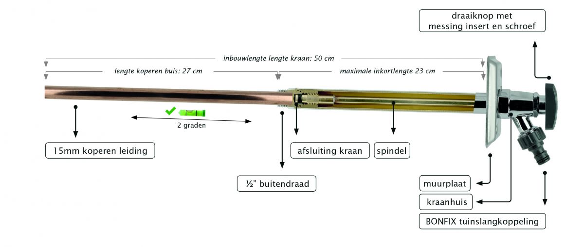 Vorstvrije buitenkraan 71607 ·